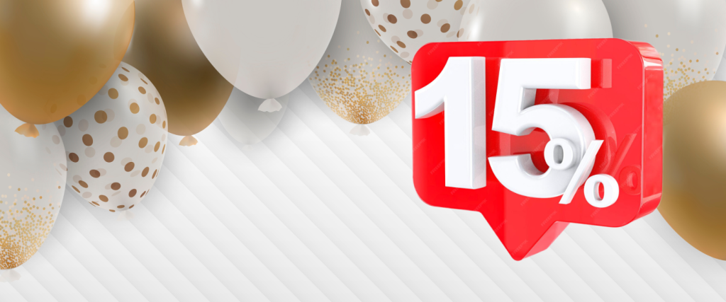 Нам 15 лет, Вам - повышенный кешбэк